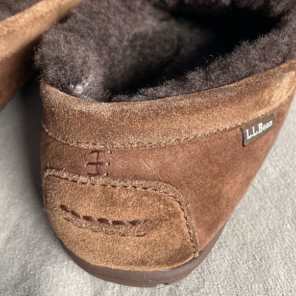 L.L. Bean Mens Wicked Good Venetian Slippers Chocolate Brown Cozy Suede Sz 13M ! - Picture 12 of 12